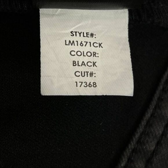 Liverpool Jean Company Black Denim Moto Jacket size Small NWOT - Picture 7 of 9